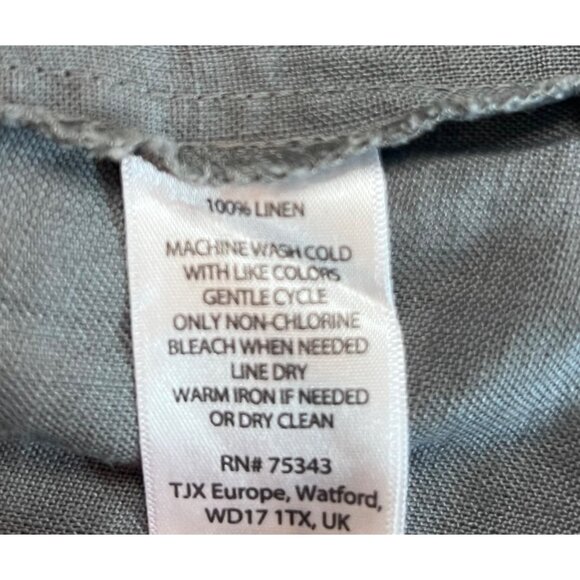 Cynthia Rowley XS Gray Linen Hooded Jacket W/Front Pockets & Drawstring Waist - Picture 5 of 8